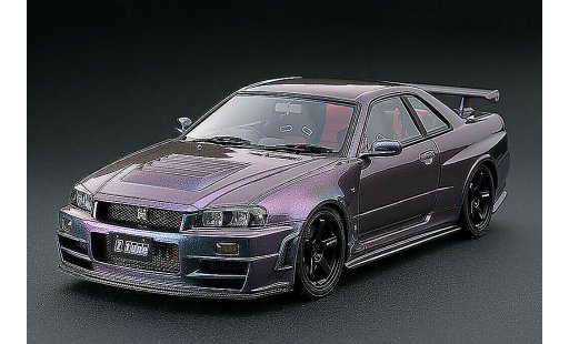 Nissan Skyline R34 1/18 Ignition Model Nismo GT-R Z-tune Midnight Purple III IG0009 diecast model cars